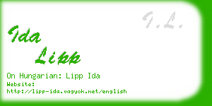 ida lipp business card